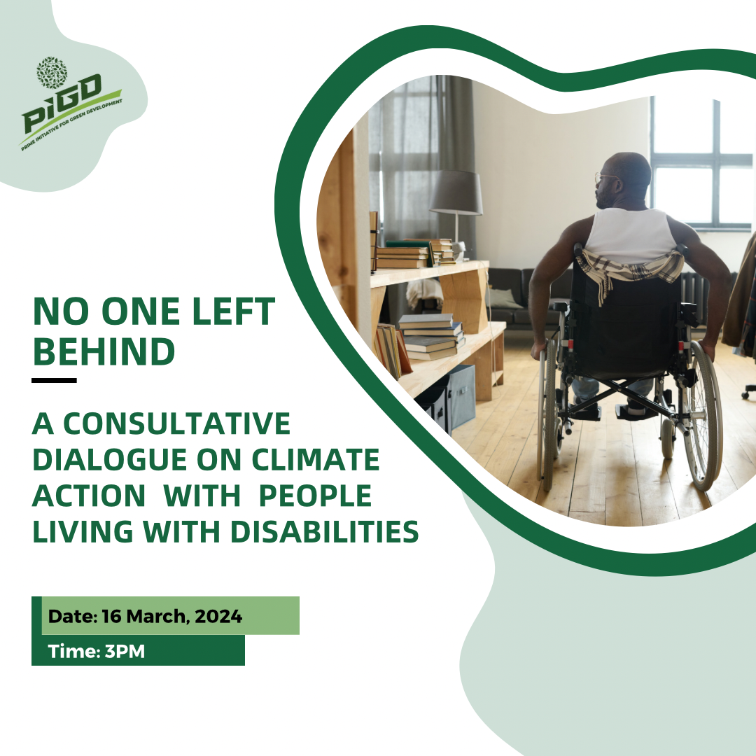 No One Left Behind: A Consultative Dialogue on Climate Action with People Living with Disabilities