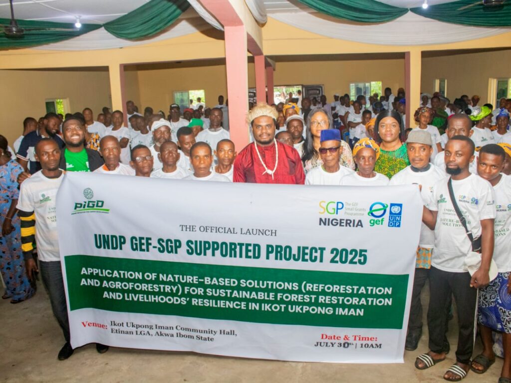 Ikot Ukpong Iman Takes Bold Step for a Greener Future with UNDP GEF-SGP Supported Project Launch